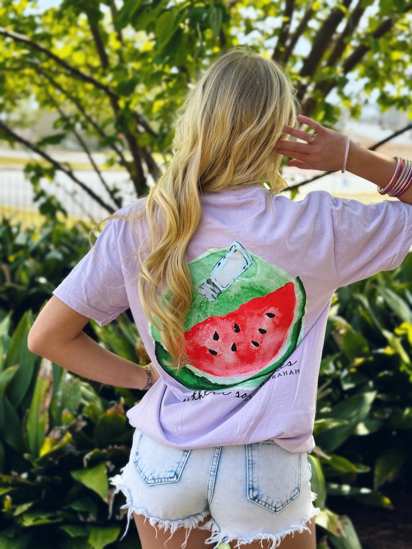 Southern Soulmates Salty Watermelon Comfort Tee American Graham Apparel