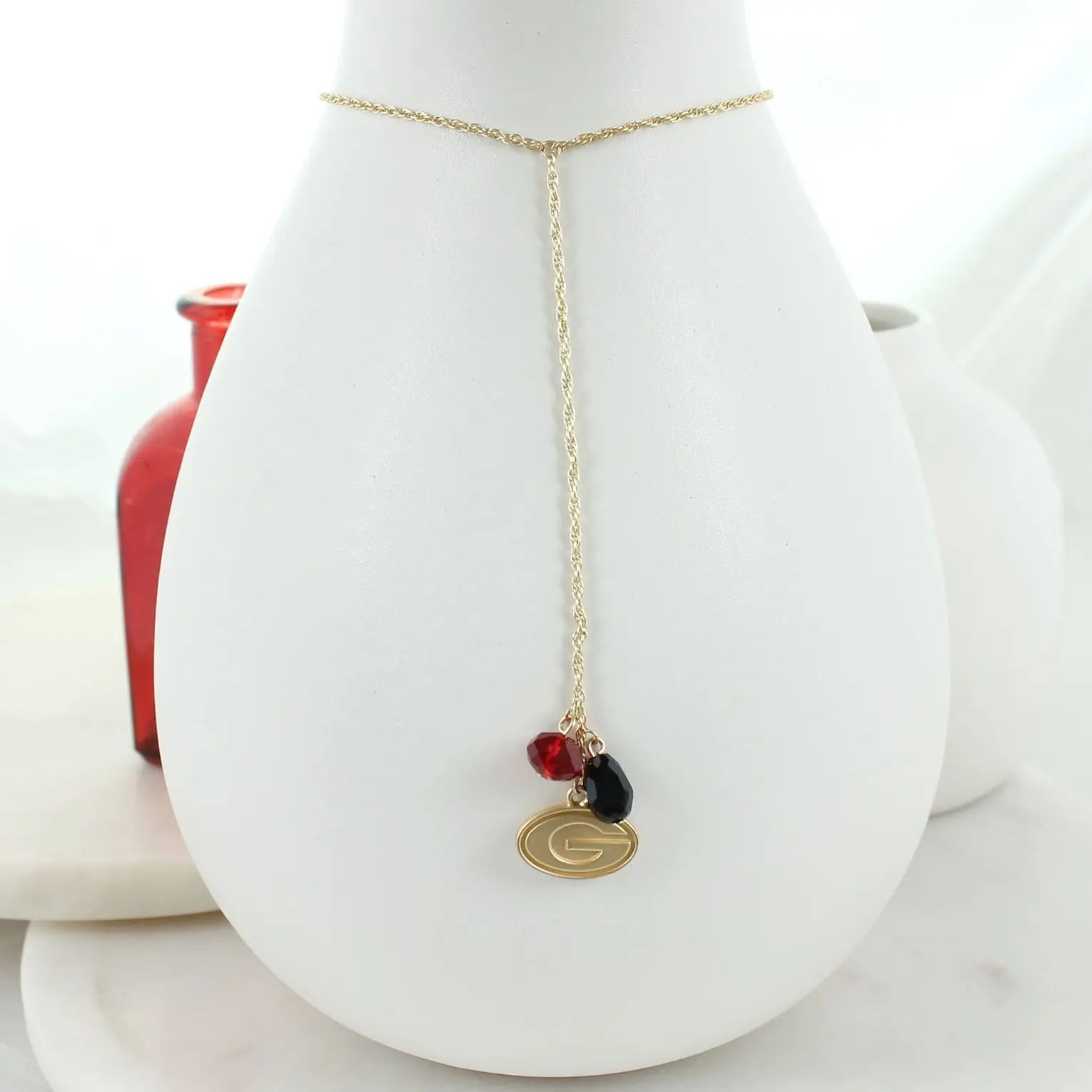32" Georgia Matte Gold Logo Y Necklace Seasons Jewelry