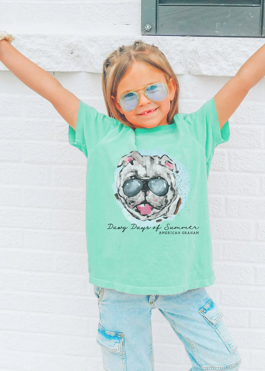 Youth Dawg Days of Summer Comfort Colors Tee American Graham Apparel