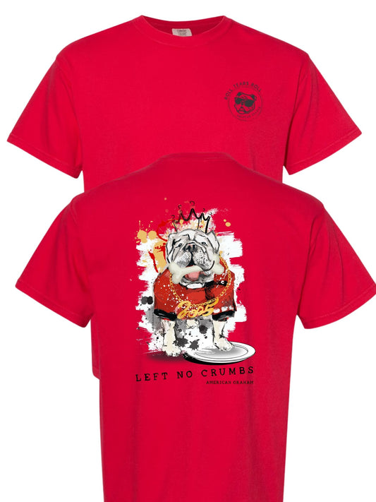 Pre-Order: SEC Champ Design- "Left No Crumbs" Bulldog Artisan Graphic T-Shirt
