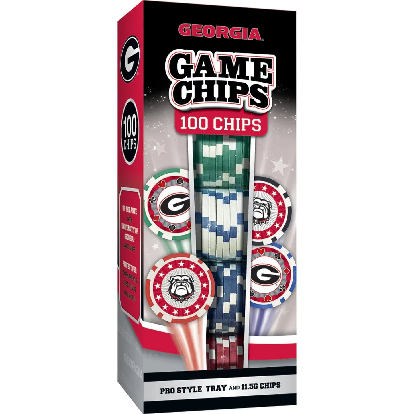 Georgia Bulldogs 100 Piece Poker Chips American Graham