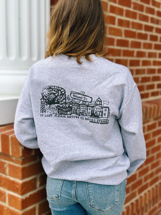 Puff Ink Down Town Athens, GA Sweatshirt American Graham Apparel