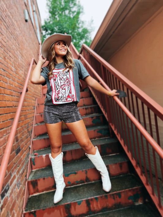 King of My Heart Garment Dyed Comfort Colors T-Shirt American Graham Apparel
