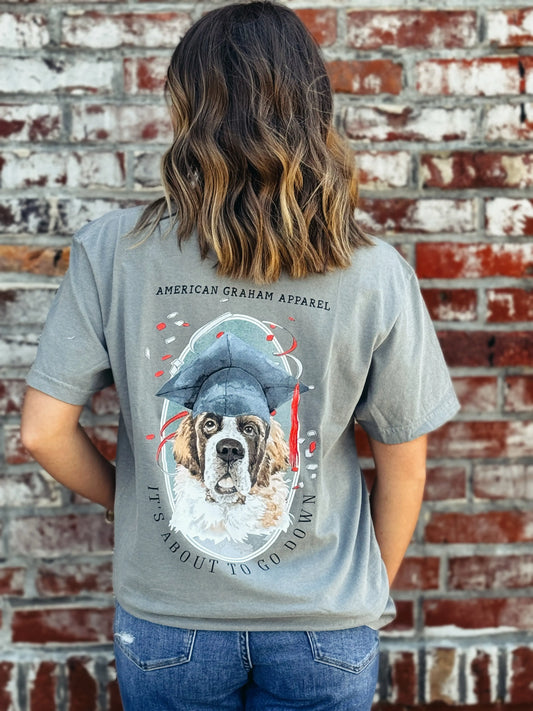 Cap & Gown Graduation Comfort Colors Tee American Graham Apparel