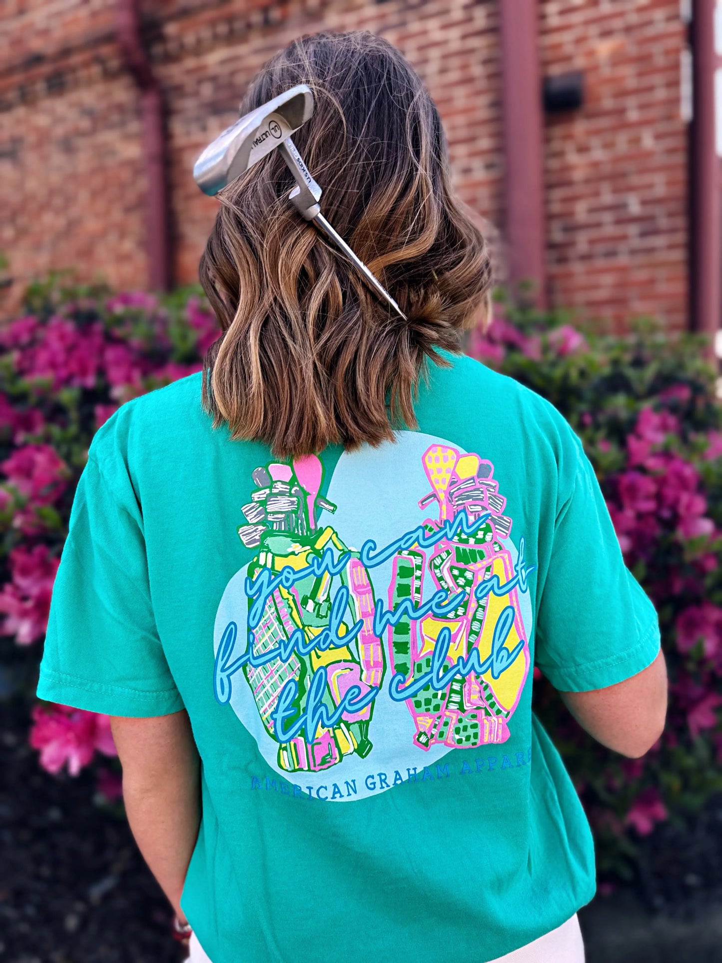 Find Me At The Golf Club T-Shirt American Graham Apparel