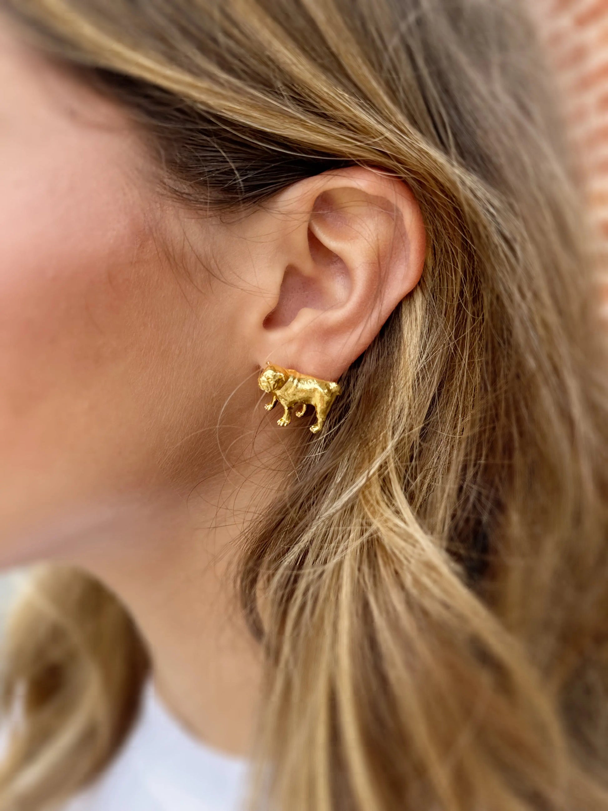 Lisi Lerch Bulldog Stud Earrings Lisi Lerch