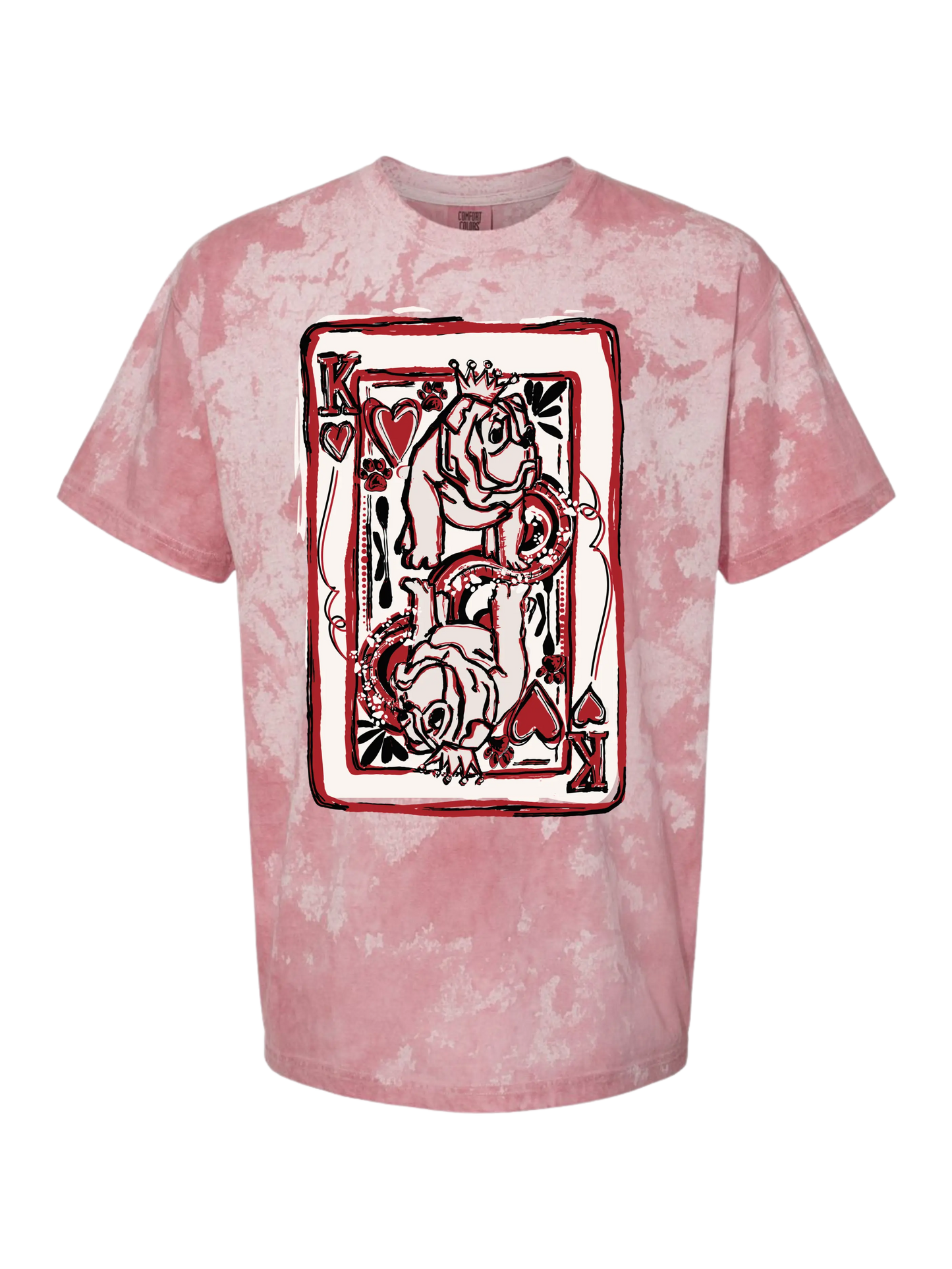 American Graham King of My Heart Garment Dyed Acidwash Comfort Tee American Graham Apparel