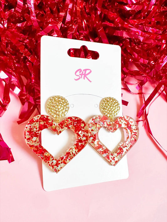 Red Hot Heart Dangle Sandy + Rizzo