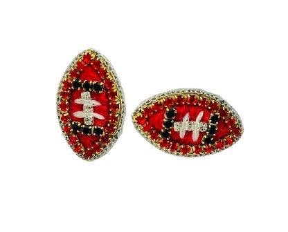 Friday Night Lights Football Stud Earrings