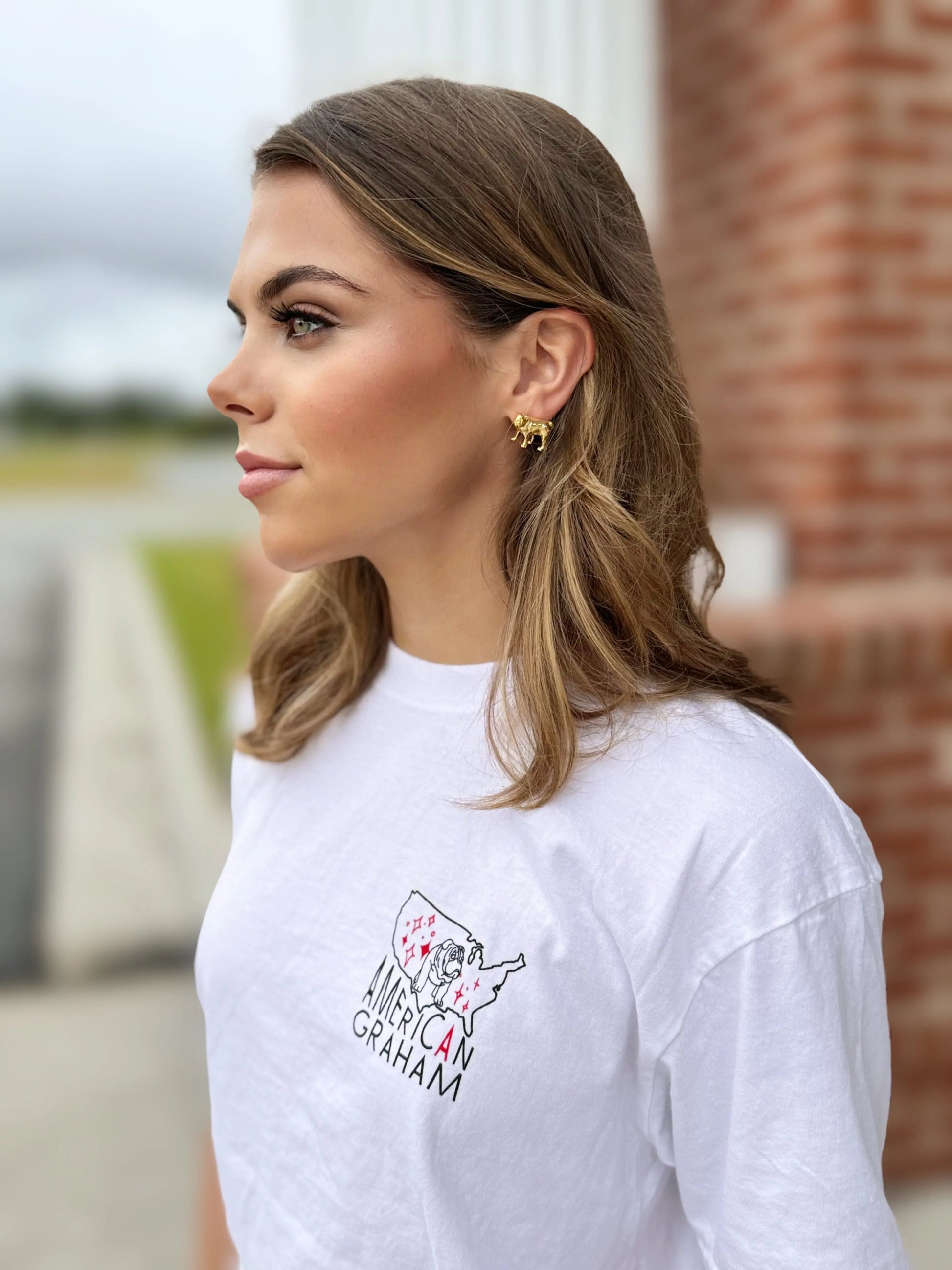 Lisi Lerch Bulldog Stud Earrings Lisi Lerch