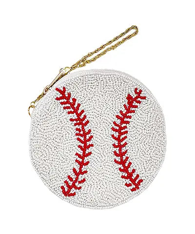 Baseball Beaded Coin Purse American Graham Apparel
