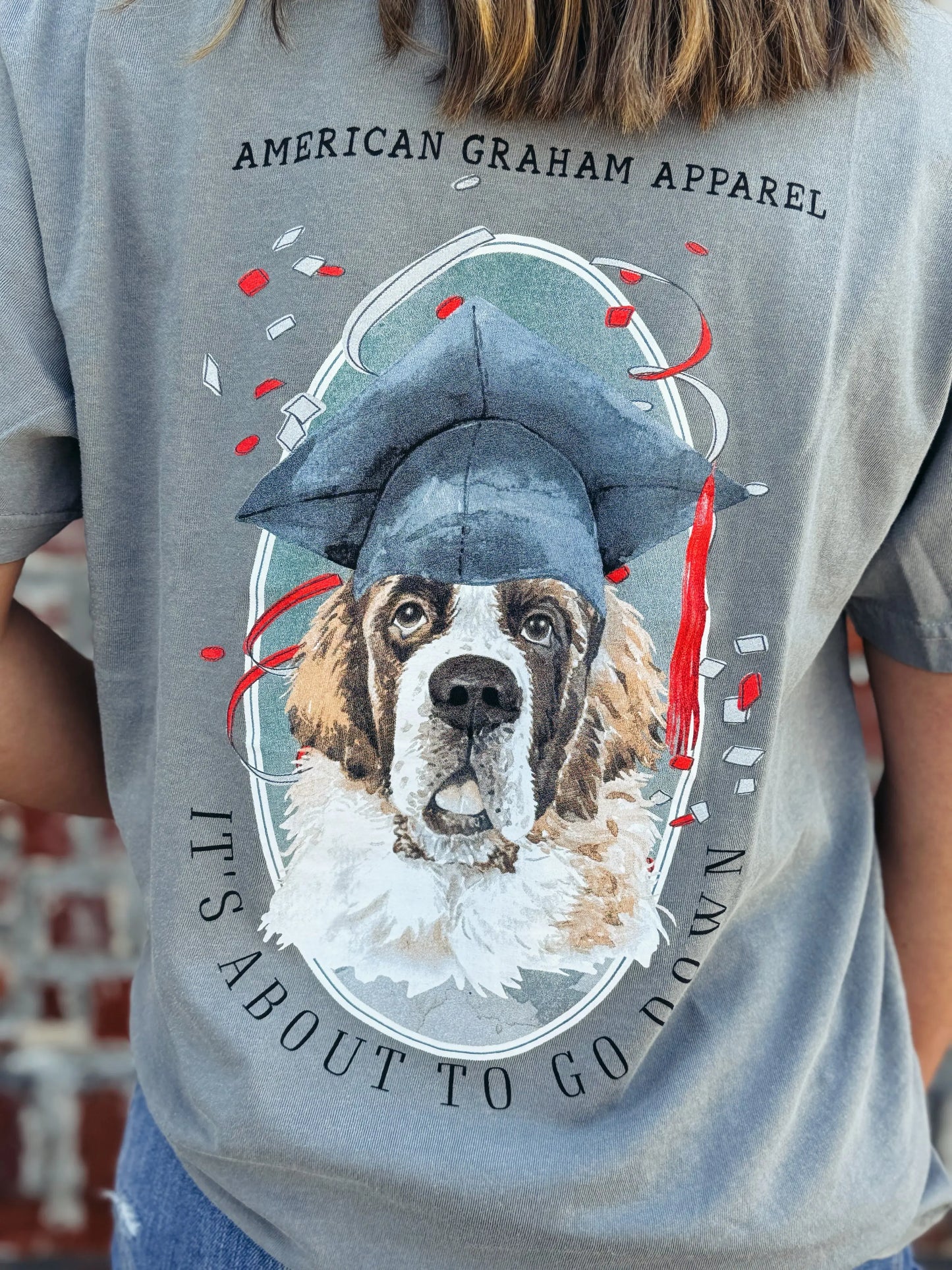 Cap & Gown Graduation Comfort Colors Tee American Graham Apparel