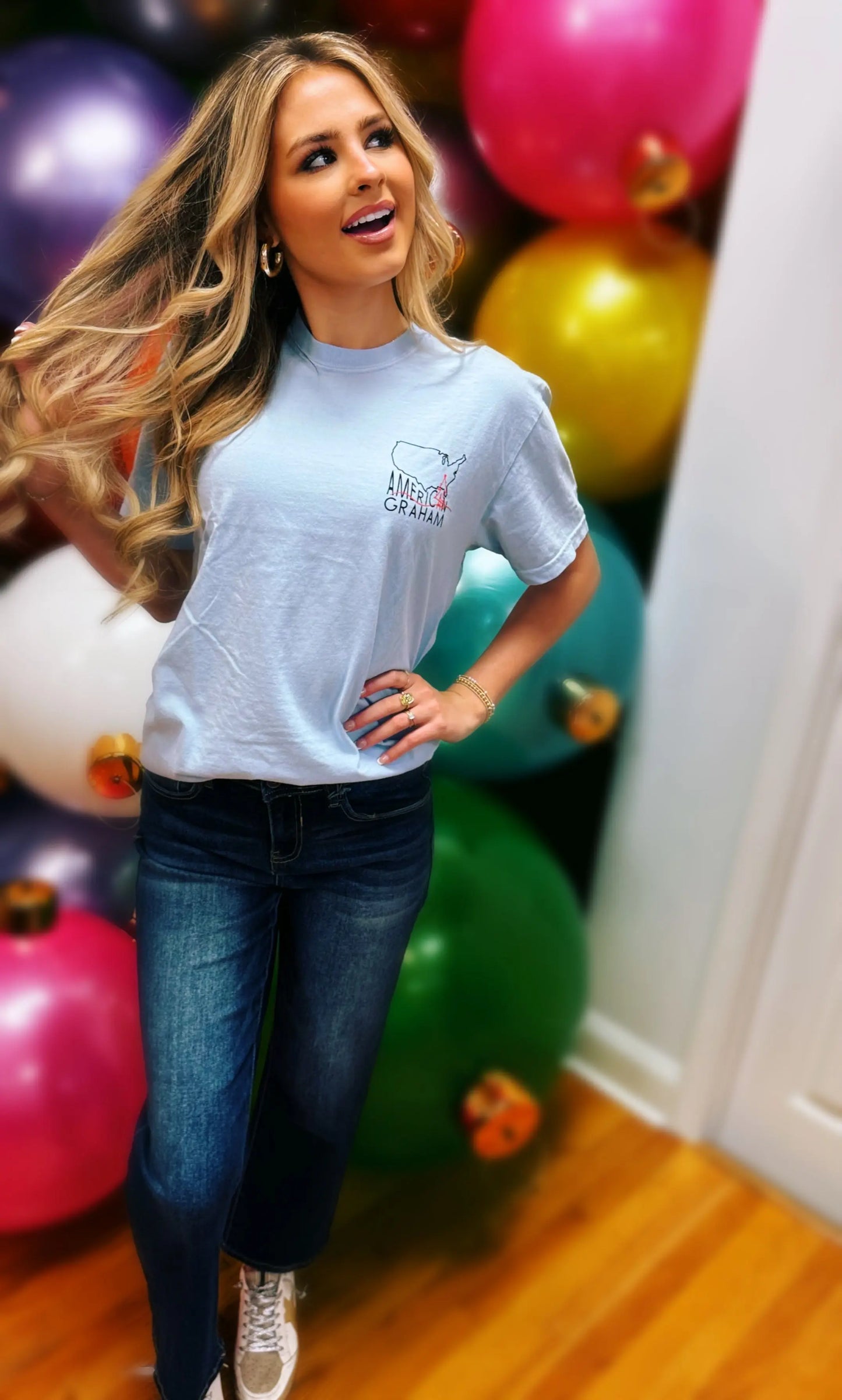 Meet Me Under The Mistletoe Christmas Comfort Colors T-Shirt American Graham Apparel