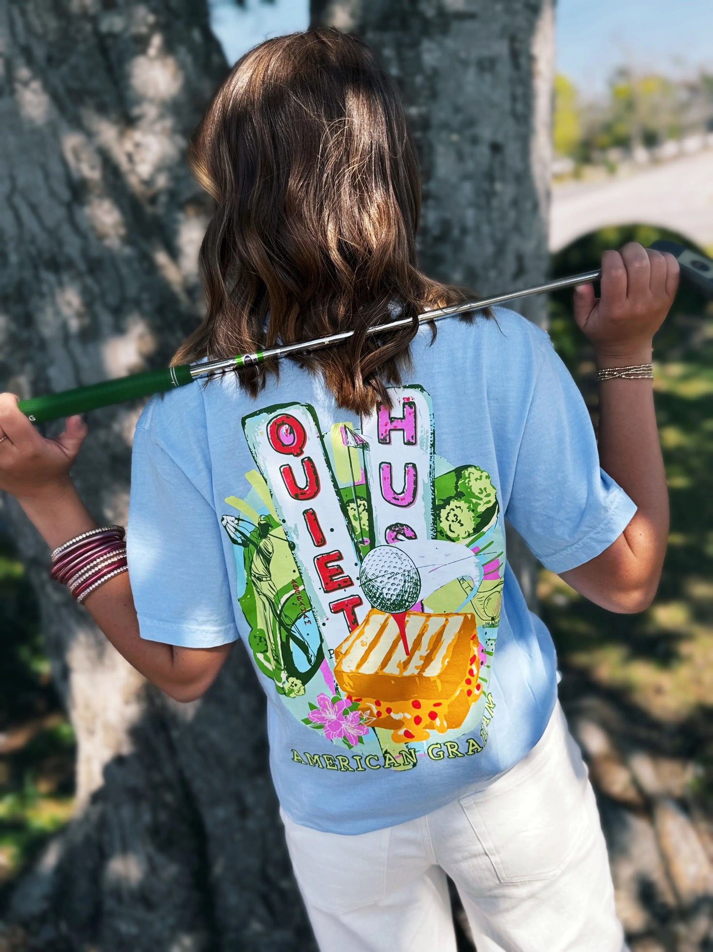 Hush Y'all Golf Comfort Tee American Graham Apparel