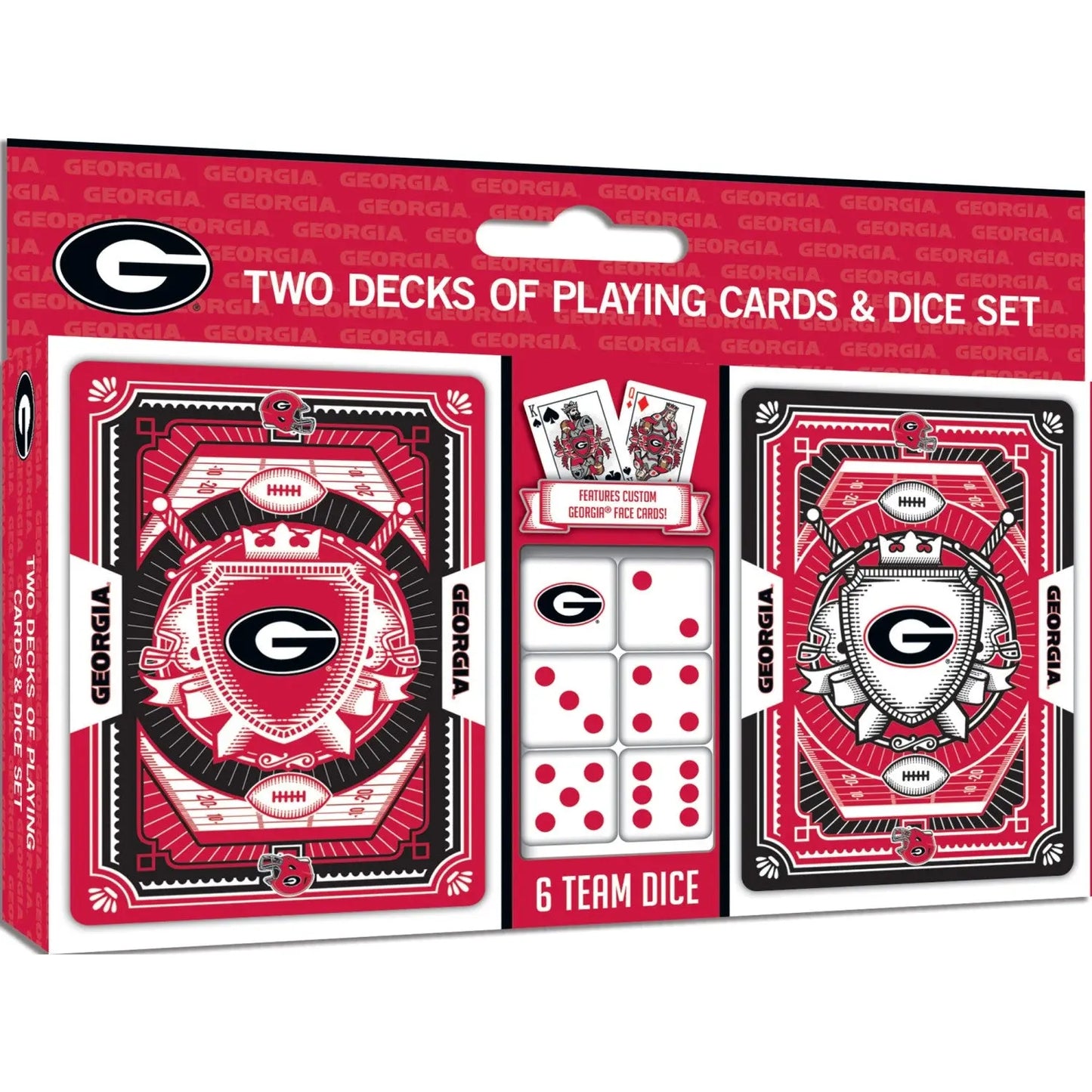 Georgia Bulldogs - 2-Pack Playing Cards & Dice Set American Graham