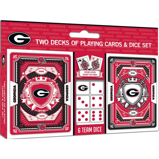 Georgia Bulldogs - 2-Pack Playing Cards & Dice Set American Graham