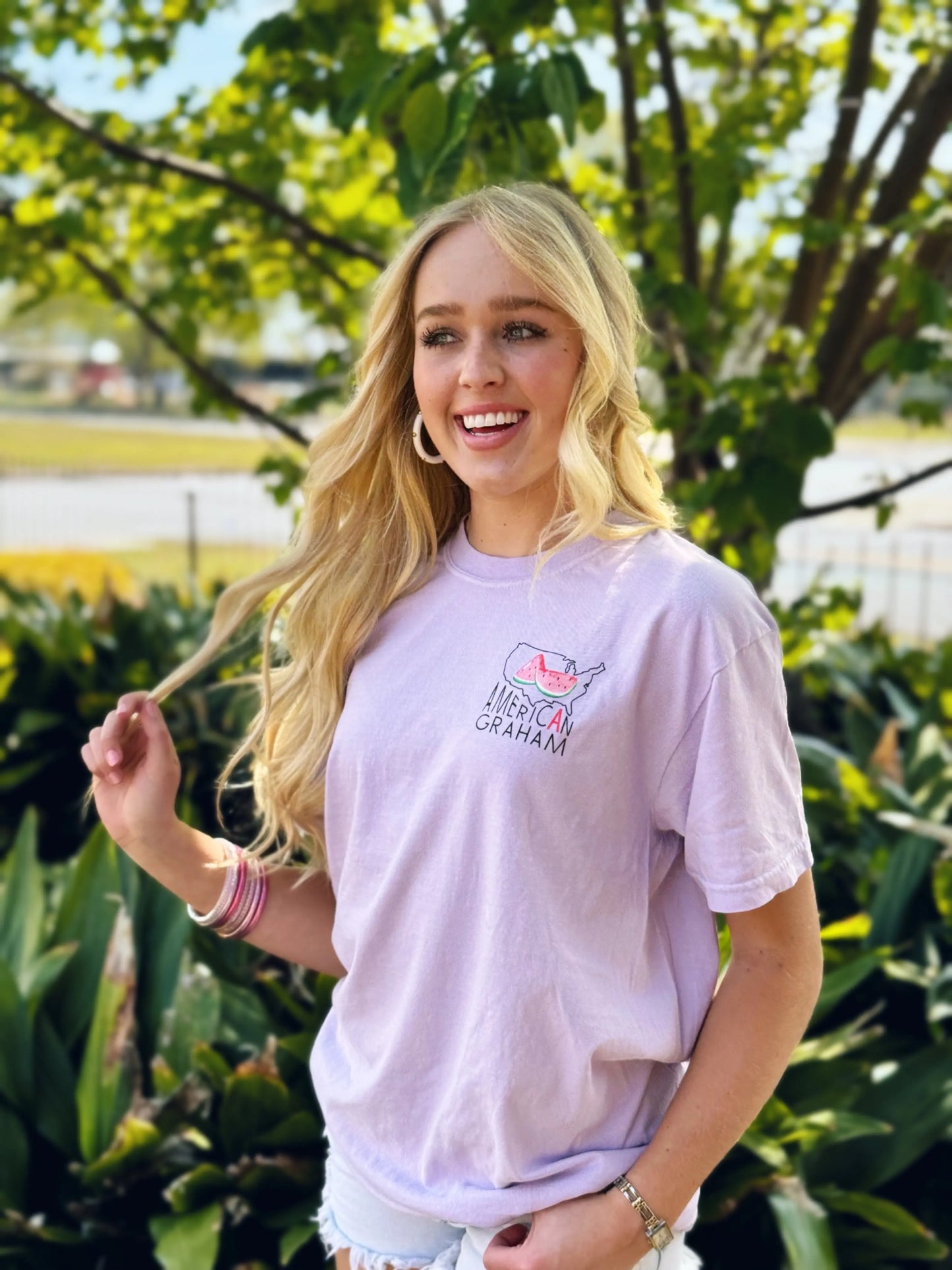 Southern Soulmates Salty Watermelon Comfort Tee American Graham Apparel