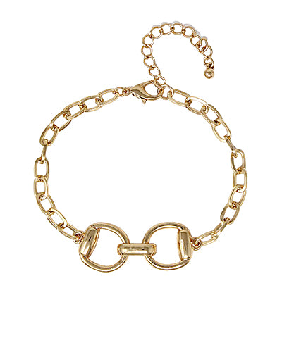 Derby OOTD: Horse Bit Link Chain Bracelet