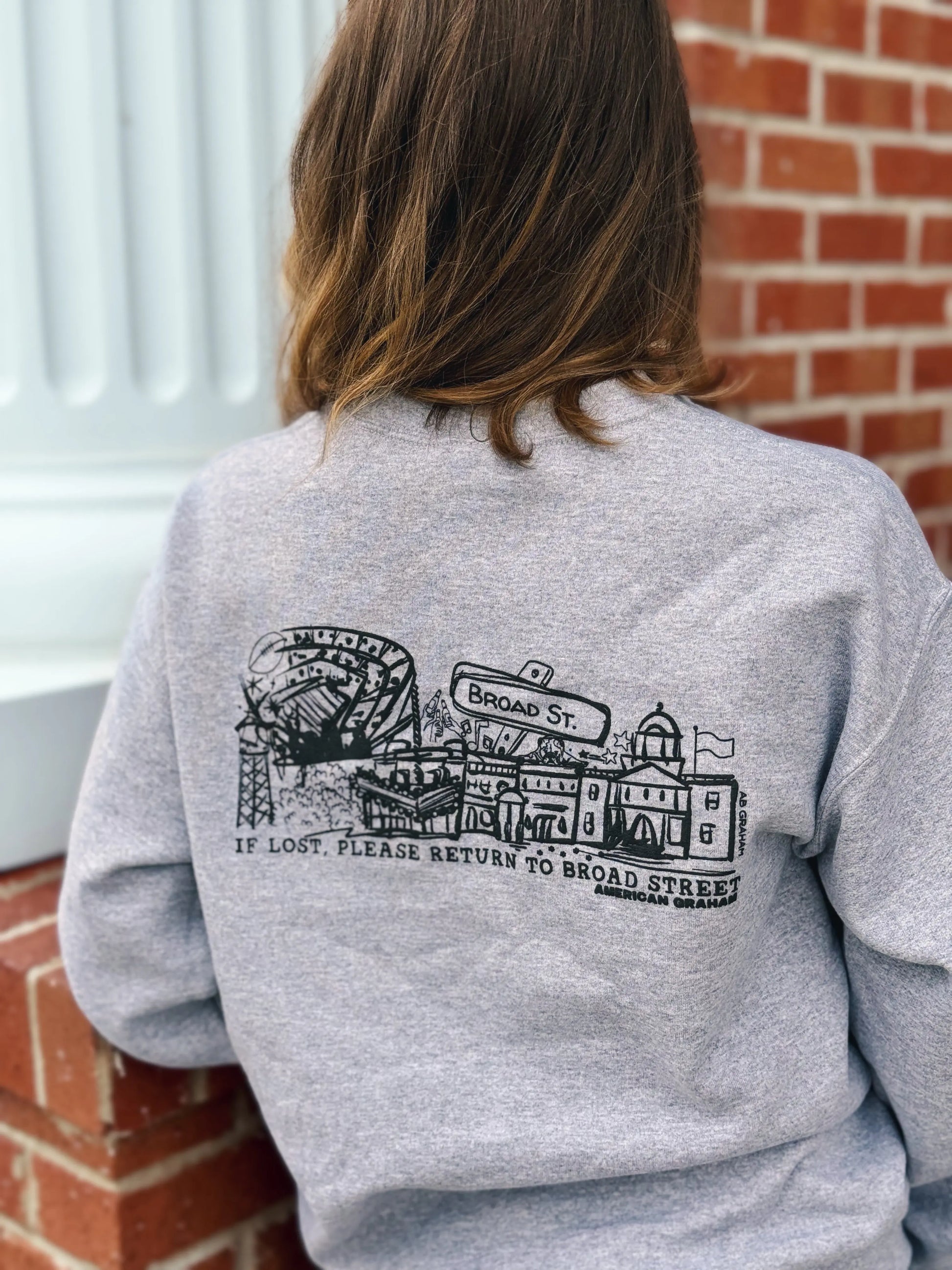 Puff Ink Down Town Athens, GA Sweatshirt American Graham Apparel