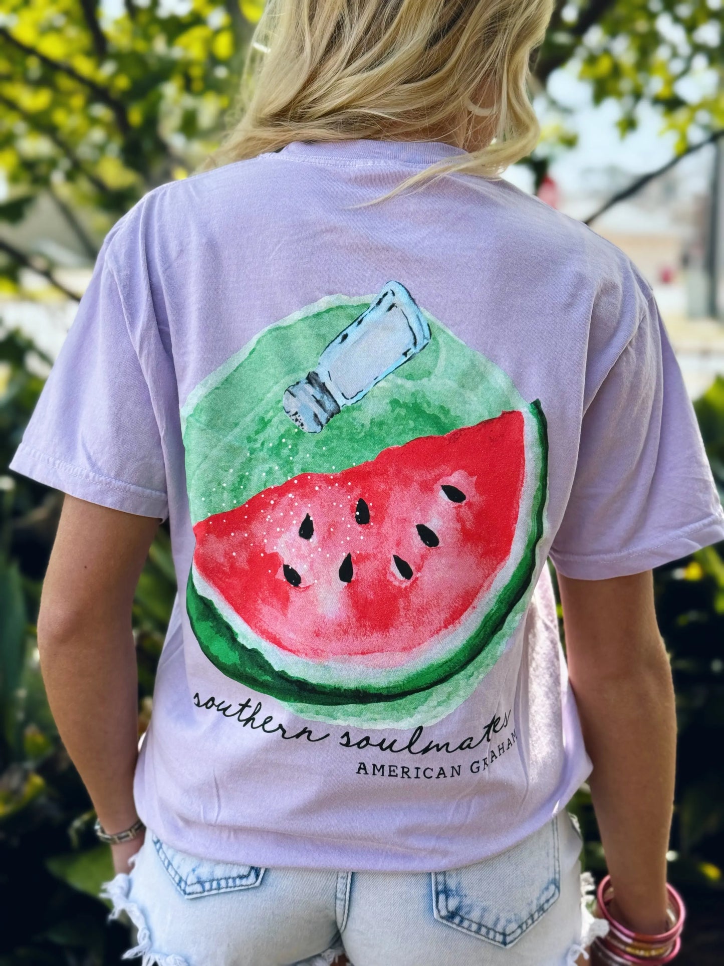 Southern Soulmates Salty Watermelon Comfort Tee American Graham Apparel