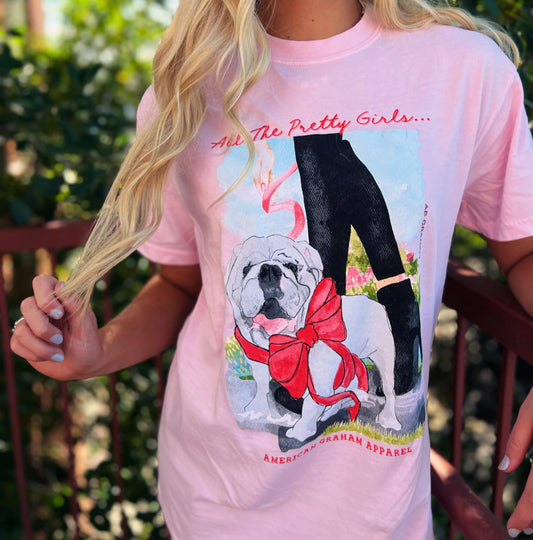 MATCHING ADULT All The Pretty Girls Walk Like This Blossom Comfort Tee American Graham Apparel