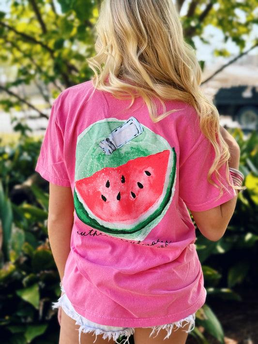 Southern Soulmates Salty Watermelon Comfort Tee American Graham Apparel