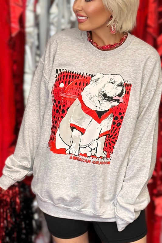 Classic Game Day Bulldog Gildan® Heavy Blend Graphic Sweatshirt