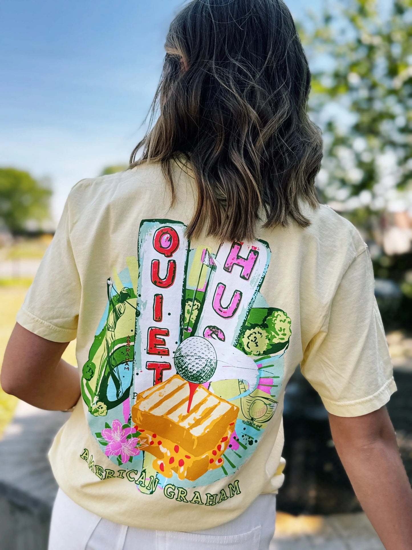 Hush Y'all Golf Comfort Tee American Graham Apparel