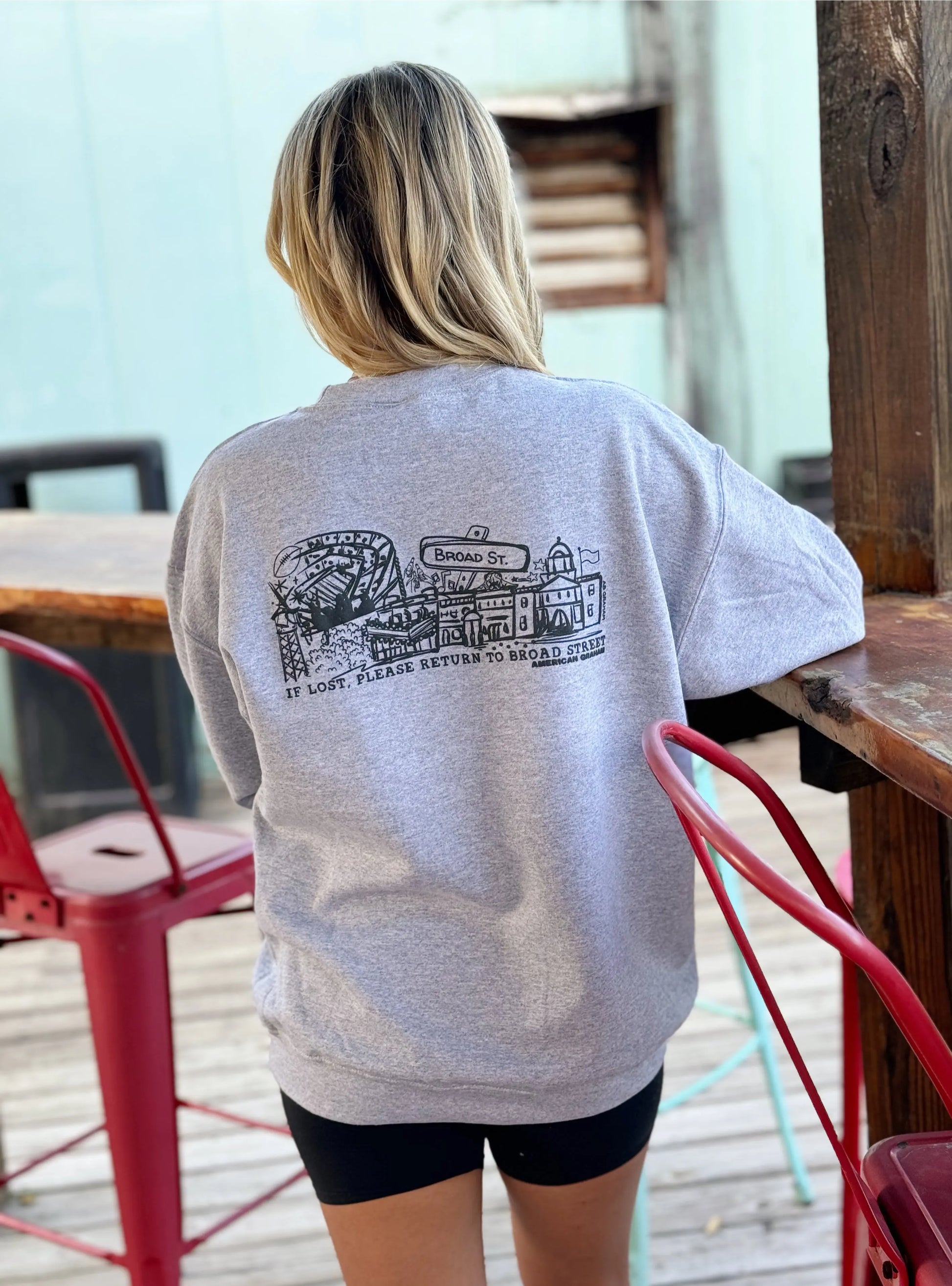 Puff Ink Down Town Athens, GA Sweatshirt American Graham Apparel
