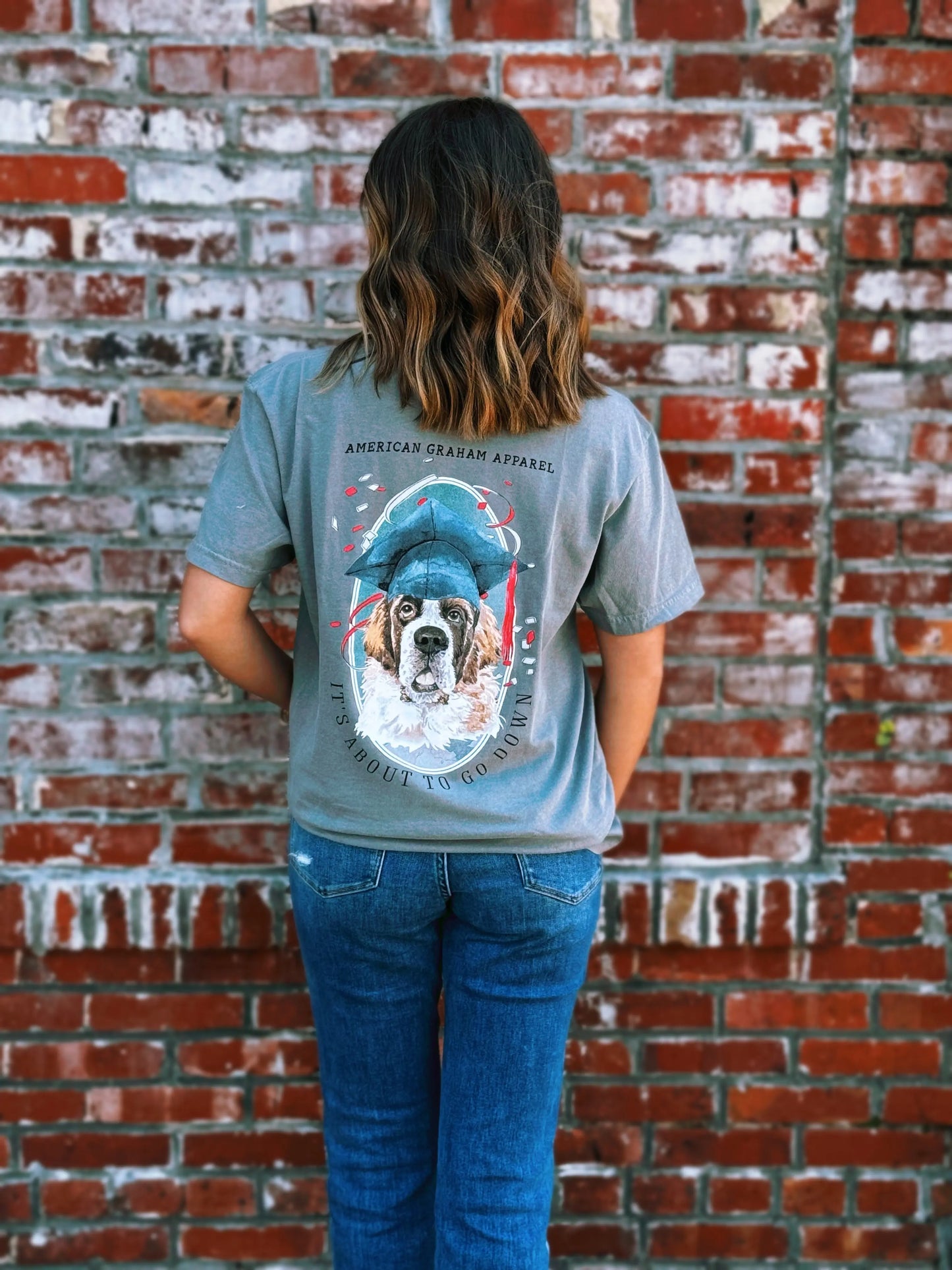 Cap & Gown Graduation Comfort Colors Tee American Graham Apparel
