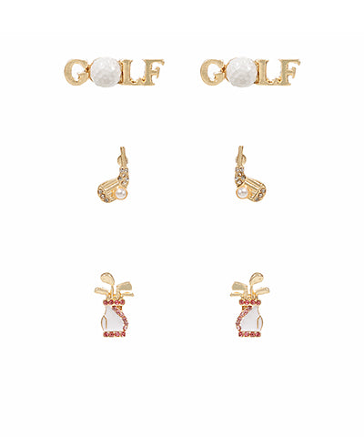 Golf Girl Earring Set