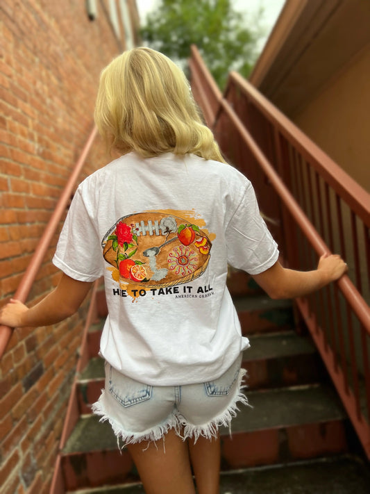 HERE TO TAKE IT ALL Comfort Tee American Graham Apparel