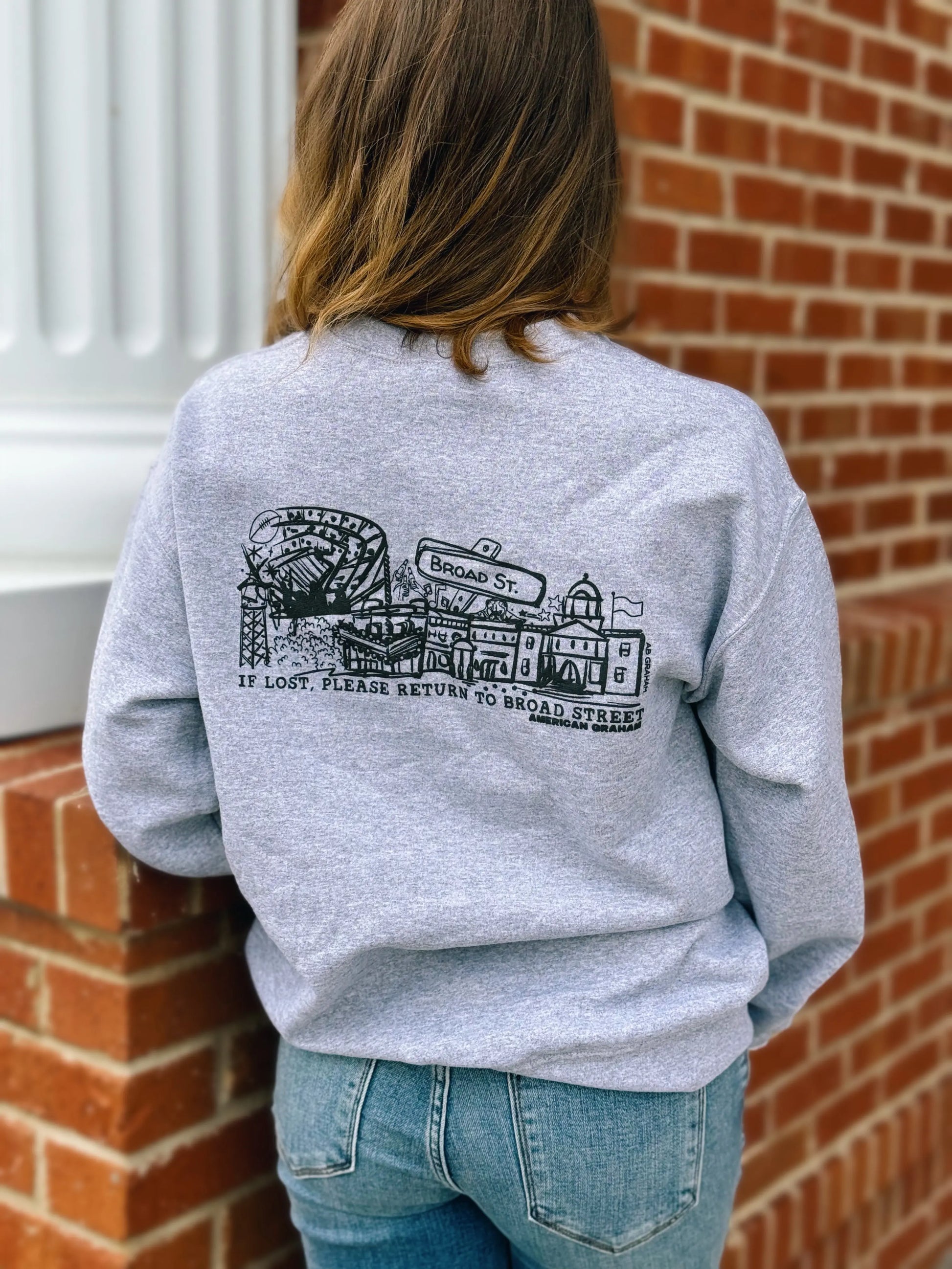 Puff Ink Down Town Athens, GA Sweatshirt American Graham Apparel