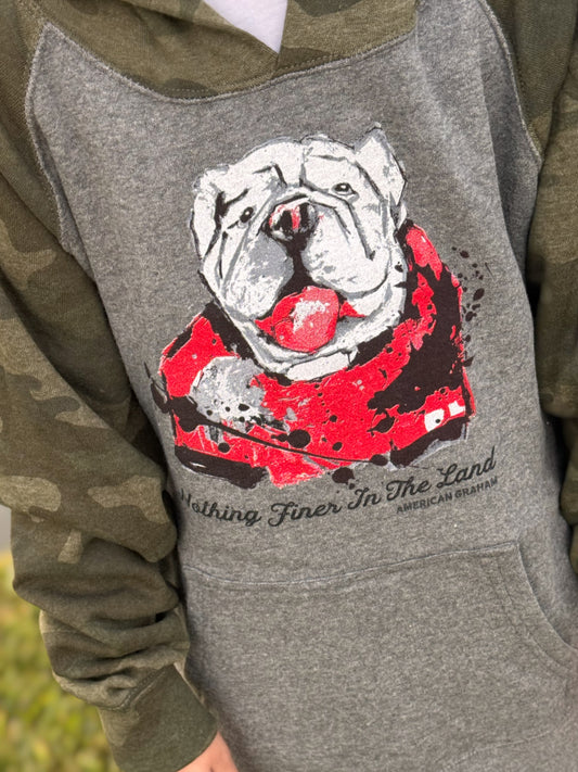 Youth American Graham Nothing Finer Bulldog Camo Hoodie