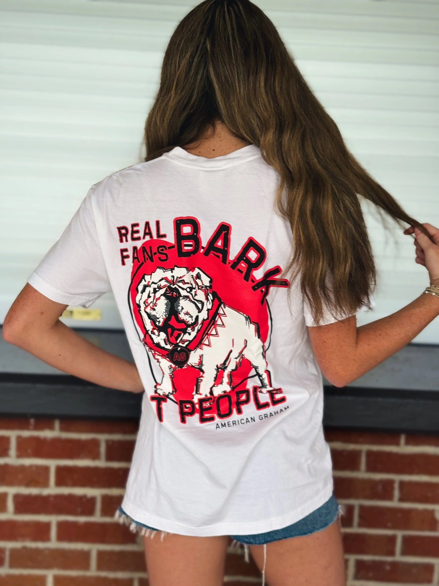 Real Fans BARK At People Graphic T-Shirt - American Graham Apparel American Graham Apparel