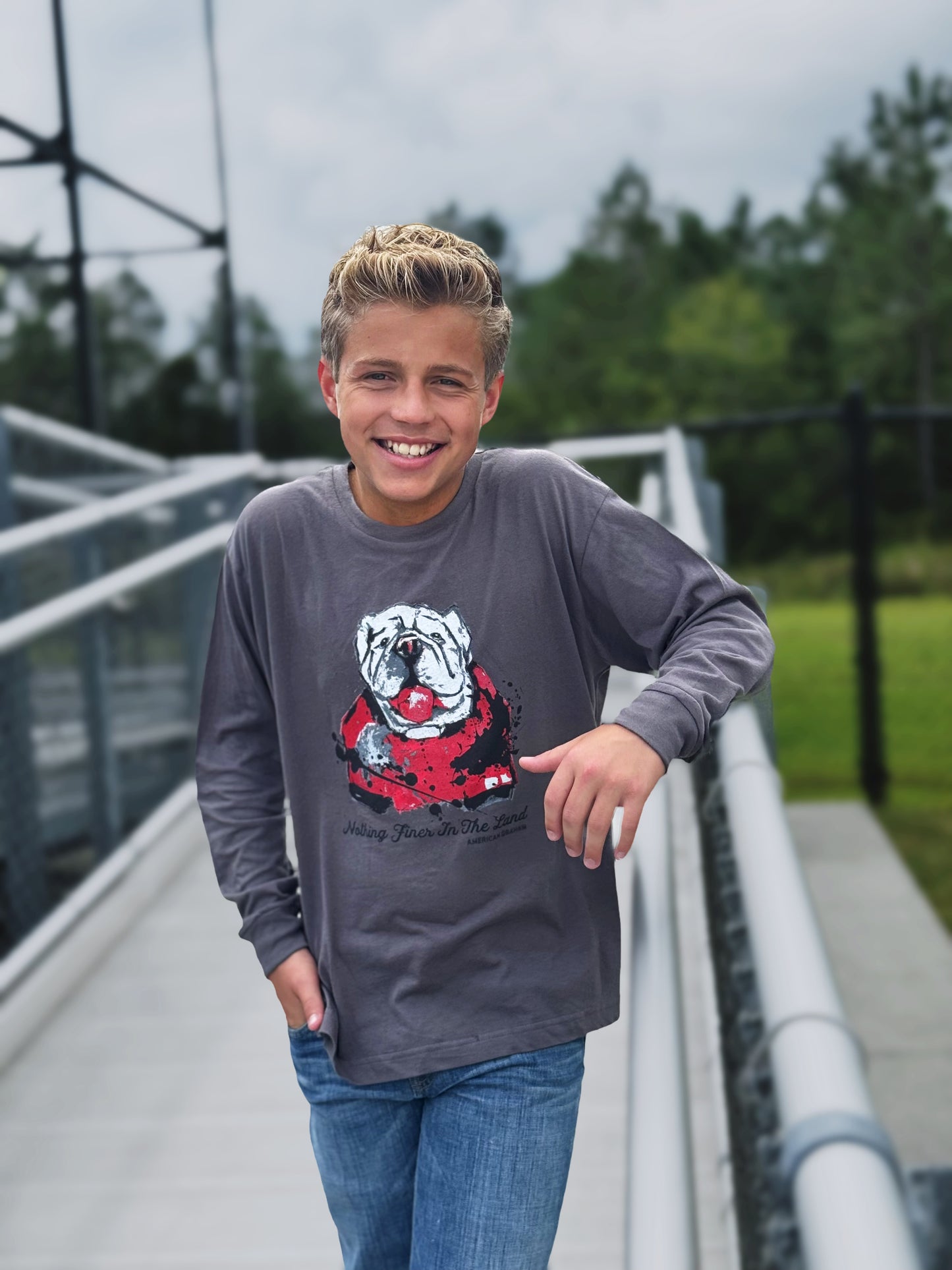 Youth Nothing Finer Long Sleeve Tee American Graham Apparel