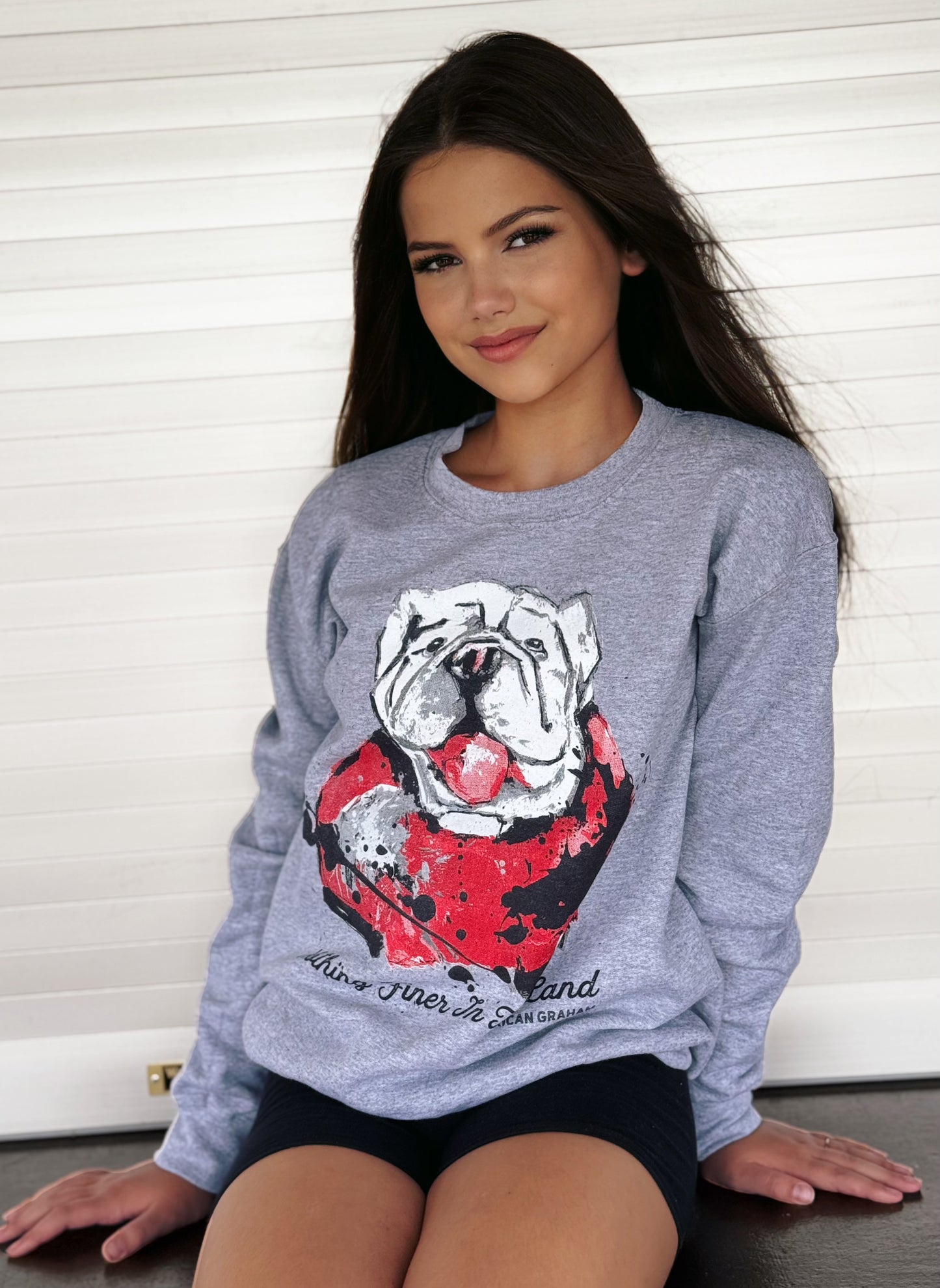 Youth Nothing Finer Sports Grey Unisex Fleece Sweatshirt American Graham Apparel