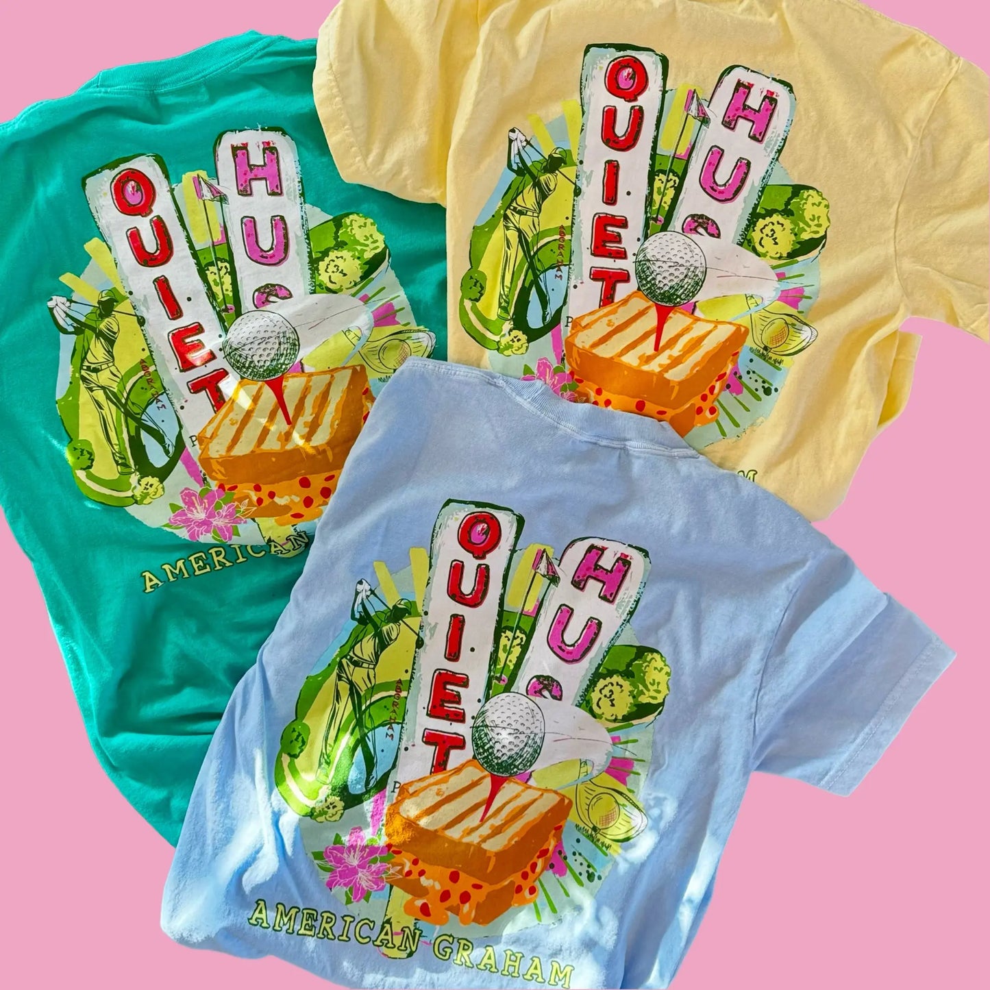 Hush Y’all Golf Comfort Tee- American Graham Apparel