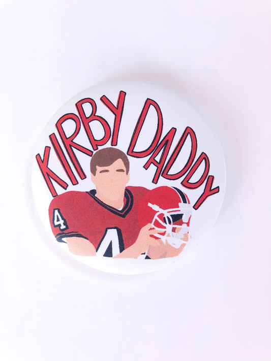 Kirby Daddy Game Day Button