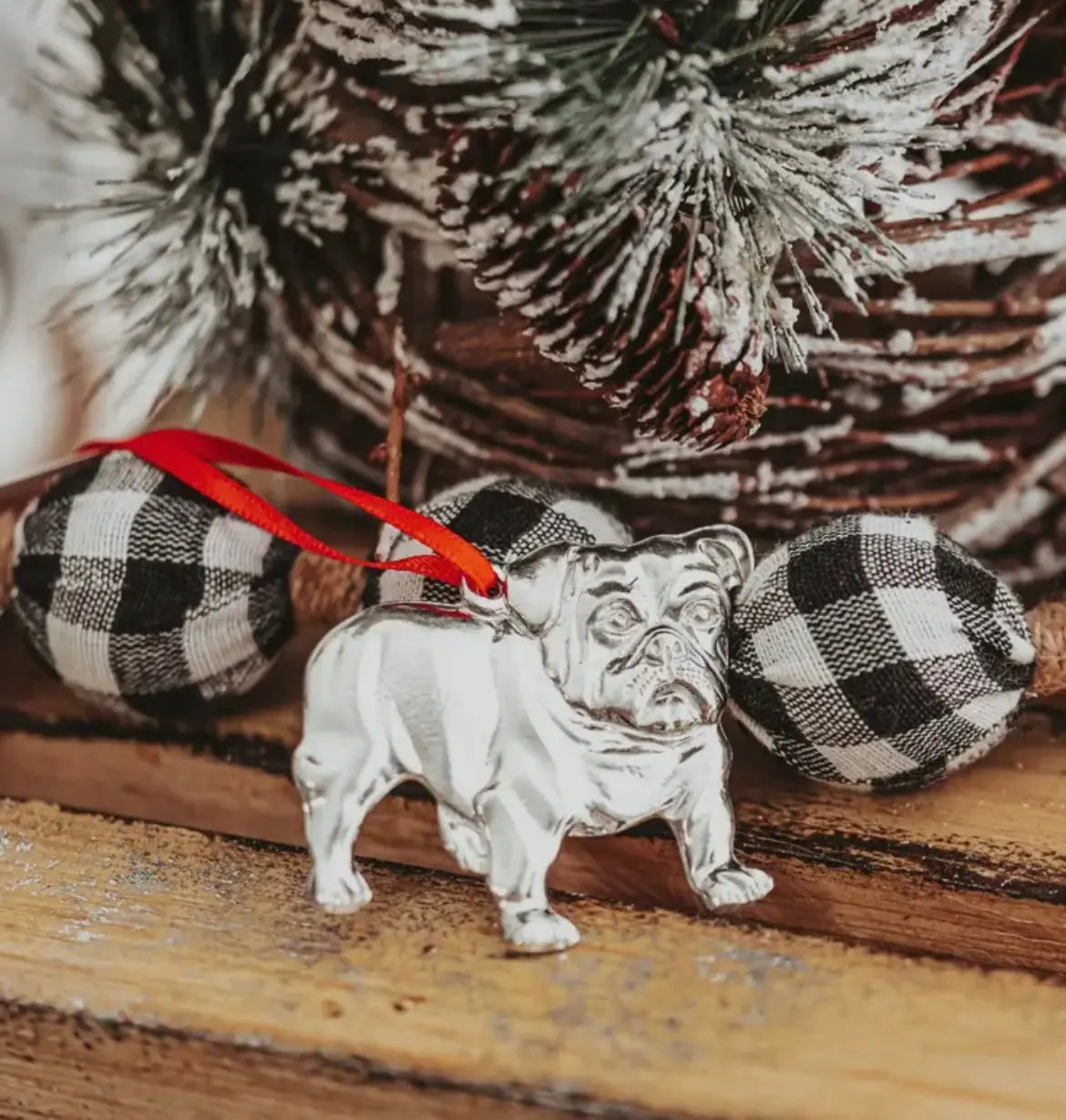 American bulldog outlet ornament