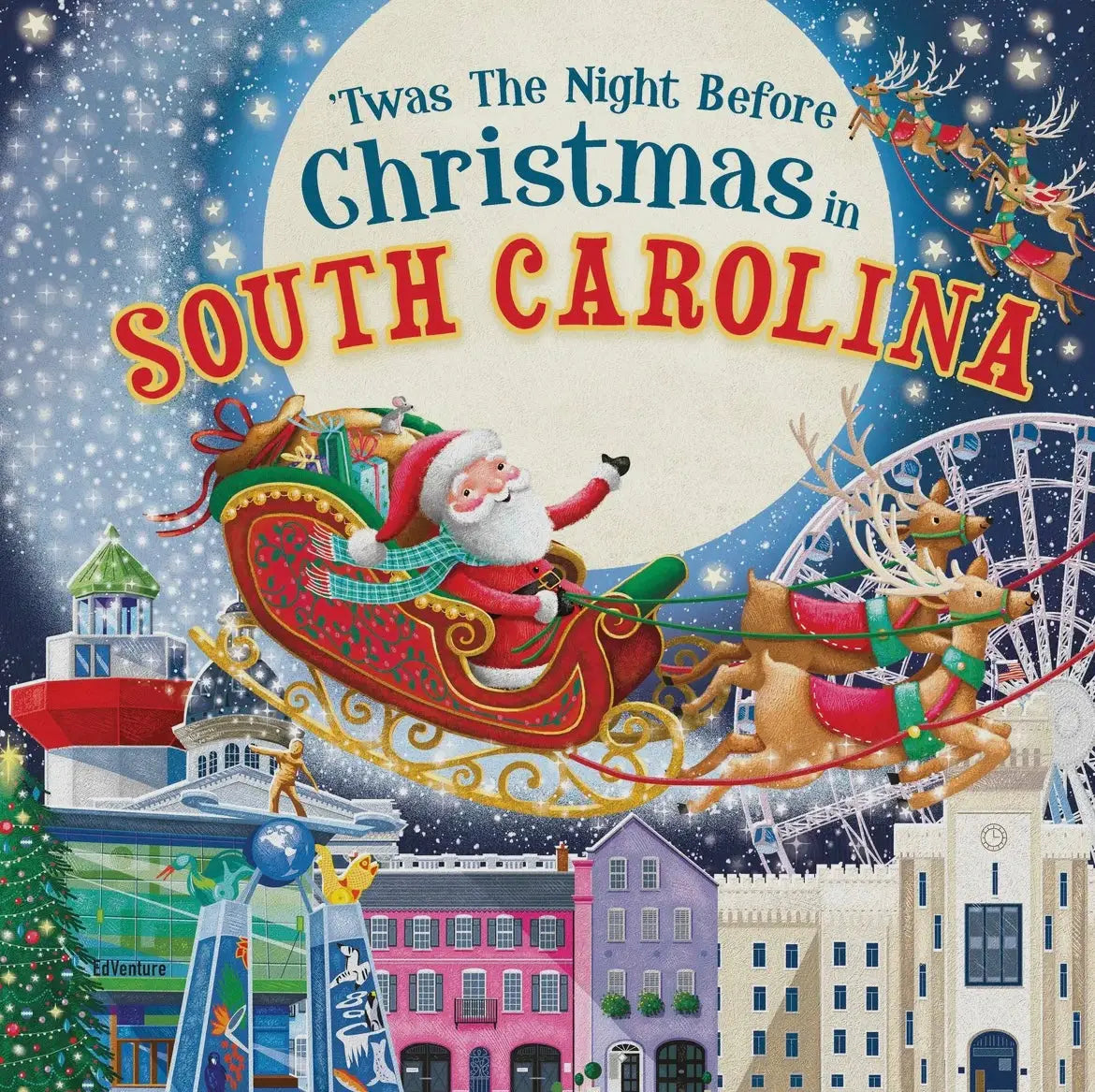 Twas The Night Before Christmas in South Carolina Children's Book American Graham Apparel