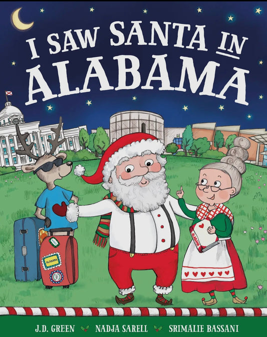 I Saw Santa In Alabama Children's Book