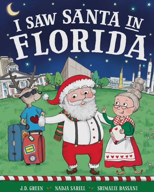 I Saw Santa In Florida Children's Book American Graham Apparel