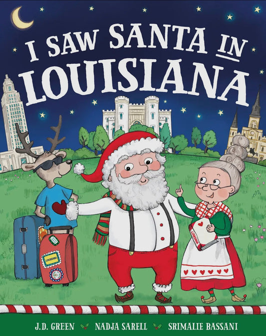 I Saw Santa In Louisiana Children's Book
