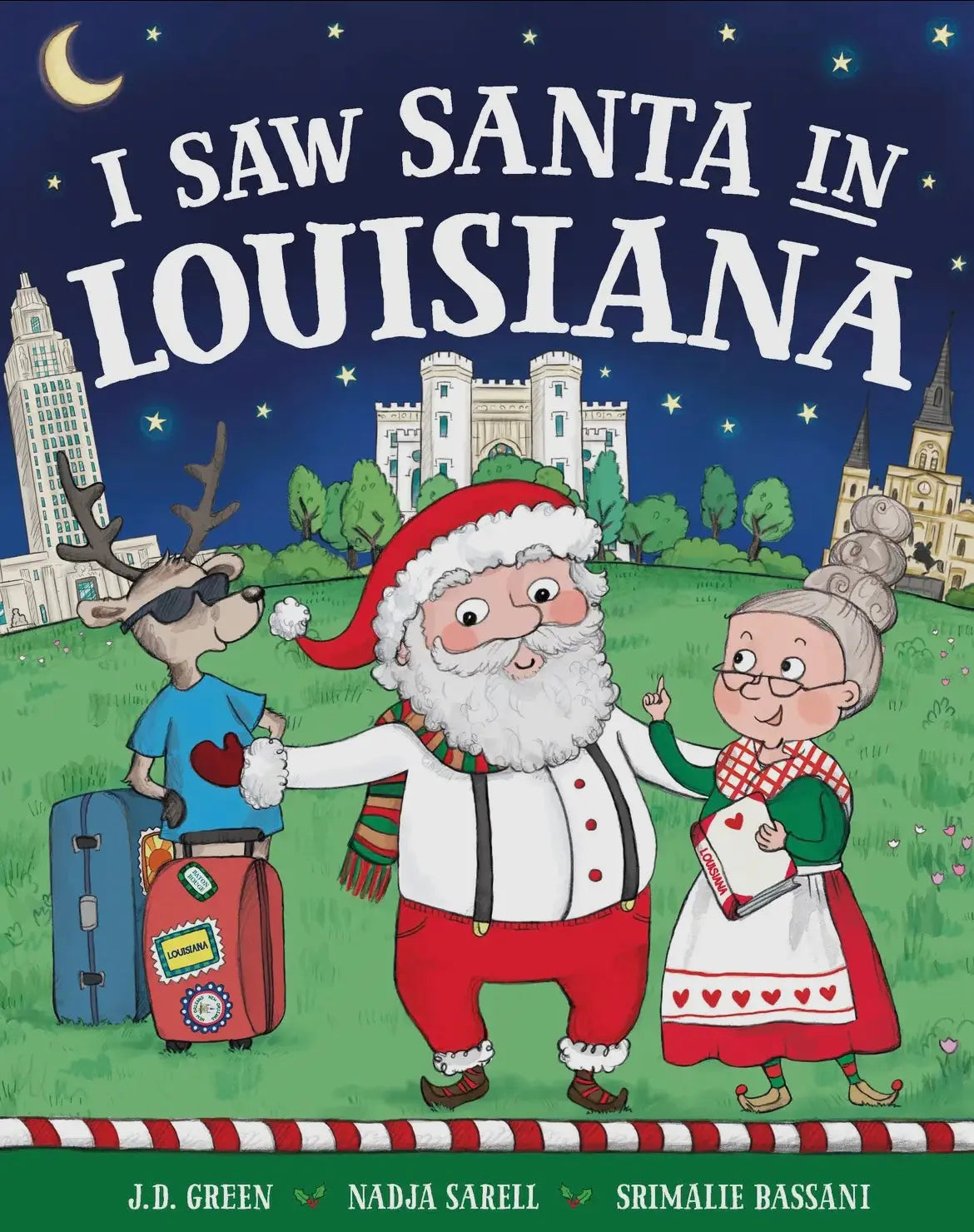 I Saw Santa In Louisiana Children's Book American Graham Apparel