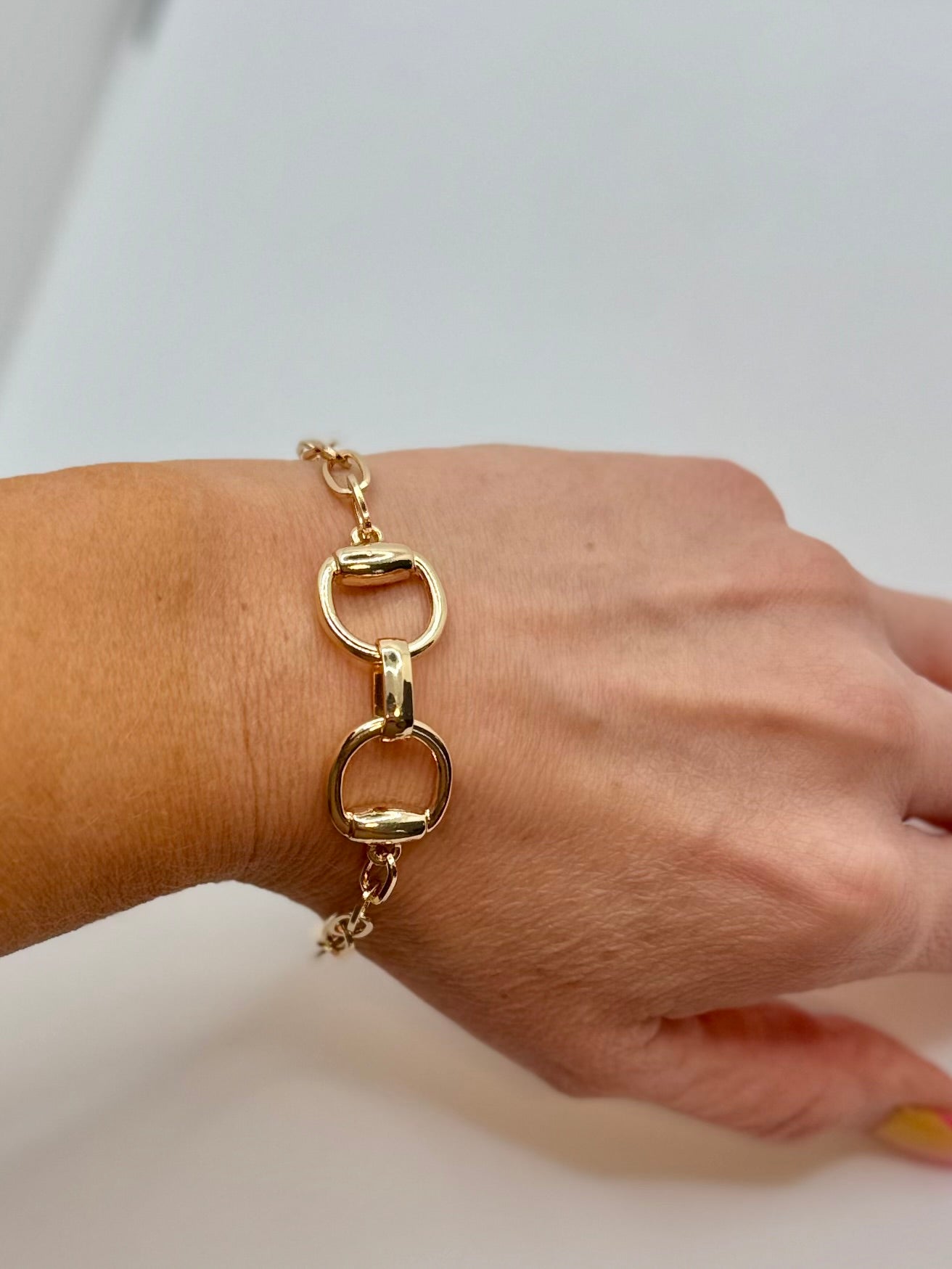 Derby OOTD: Horse Bit Link Chain Bracelet
