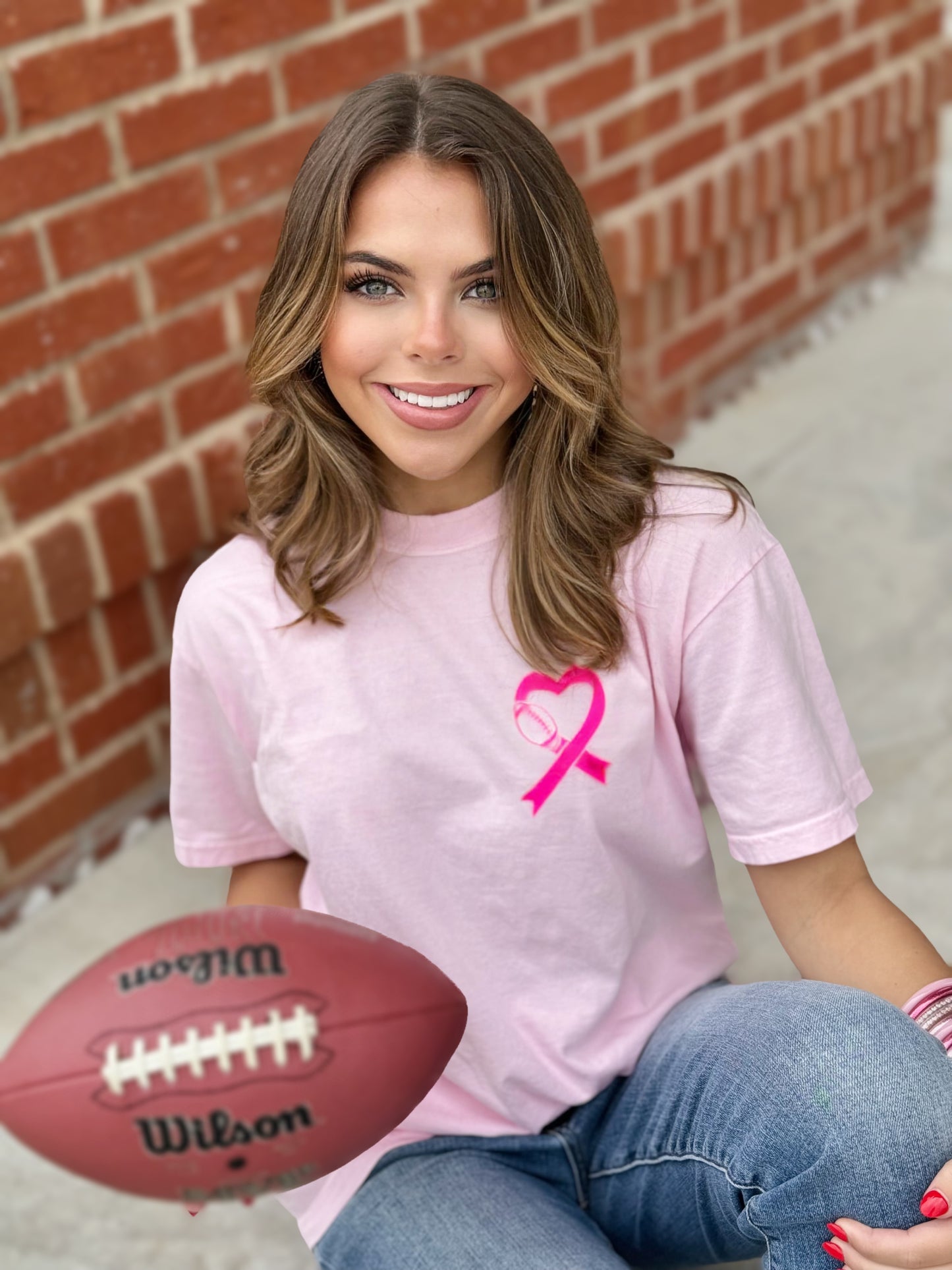 Tackle Breast Cancer Local Charity, Comfort Colors T-Shirt American Graham Apparel