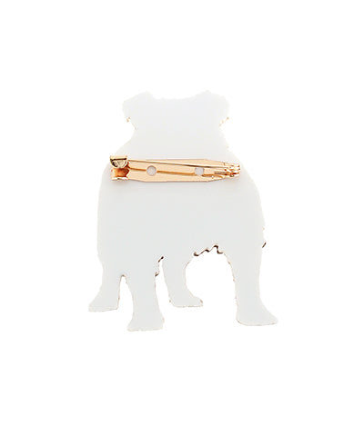 Bulldog Glitter Brooch | Game Day Pin
