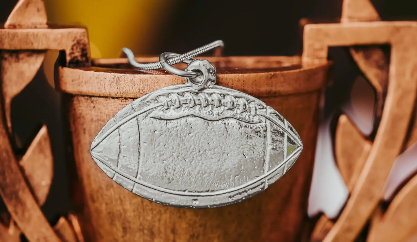 House of Morgan Pewter Football Ornament House of Morgan Pewter