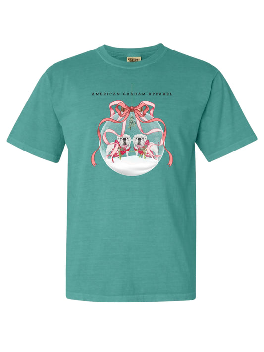 Meet Me Under The Mistletoe Christmas Comfort Colors T-Shirt American Graham Apparel